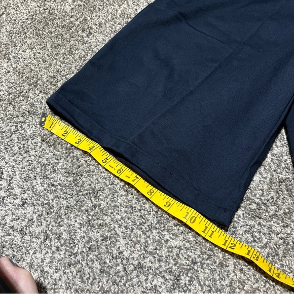 NEW DOCKERS NAVY BLUE BOYS SZ 33 HUSKY UNIFORM FLAT FRONT SHORTS Adjust - Picture 4 of 13